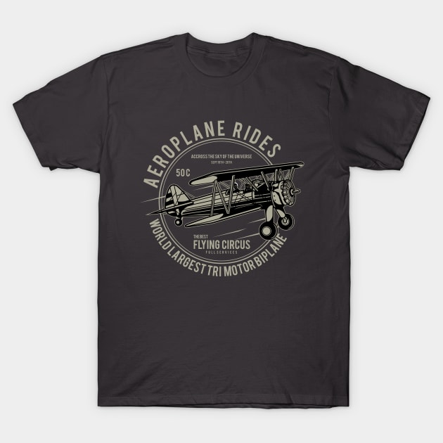 Aeroplane Rides T-Shirt by lionkingdesign